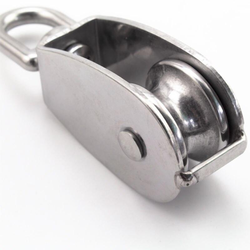 Planet Gates Stainless Steel Pulley M15/M20 M25 M32 M50 Single Wheel Swivel Lifting Rope Pulley Set  Lifting Wheel Tools Crank Pulley