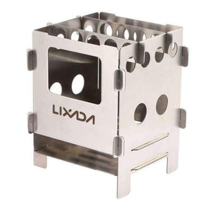 Planet Gates Stainless steel Titanium Wood Stove Lightweight Folding Wood Stove Outdoor Camping Stove Picnic Cooking Burners Backpacking Furnace