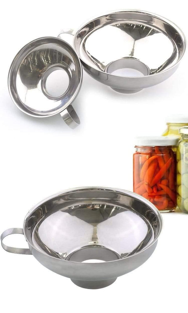 Stainless Steel Wide Mouth Funnel Canning Cup Hopper Filter Food Pickles Jam Funnel Kitchen Gadgets Cooking Tools for Home 2019