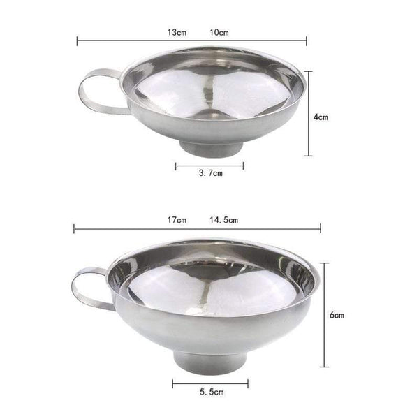 Stainless Steel Wide Mouth Funnel Canning Cup Hopper Filter Food Pickles Jam Funnel Kitchen Gadgets Cooking Tools for Home 2019