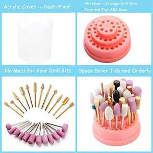 Planet Gates Stand Displayer Nail Drill Bit Holder  Professional Nail Art Manicure Tools Nail Drills Box F0627