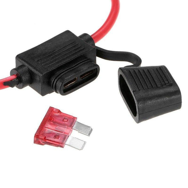 Planet Gates Standard Blade Fuse Holder Rubber Front/Rear Car Inline Fuse Holder Waterproof Proof Small Size 12V 40A Auto Replacement Parts