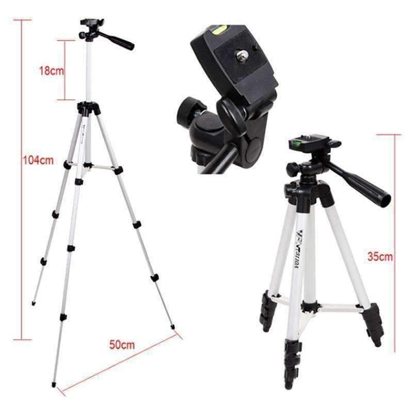 Planet Gates Standard Camera Tripod Stand Holder For iPhone iPad Samsung Digital Camera+Table/PC Holder+Phone Holder+Nylon Carry Bag