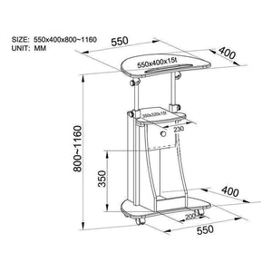 Planet Gates Standing computer desk mobile vertical desk conference podium lifting bedside table commercial furniture office furniture
