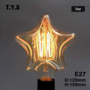 Planet Gates Star / 220V Ampule Vintage Edison žárovka E27 40W 220V ST64 G95 Retro skleněná žárovka Dekorační lampa Žárovky s vláknem pro domácí dekoraci
