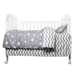 Planet Gates Star 3Pcs 3Pcs Cotton Crib Bed Linen Kit For Boy Girl Cartoon Baby Bedding Set Includes Pillowcase Bed Sheet Duvet Cover Without Filler