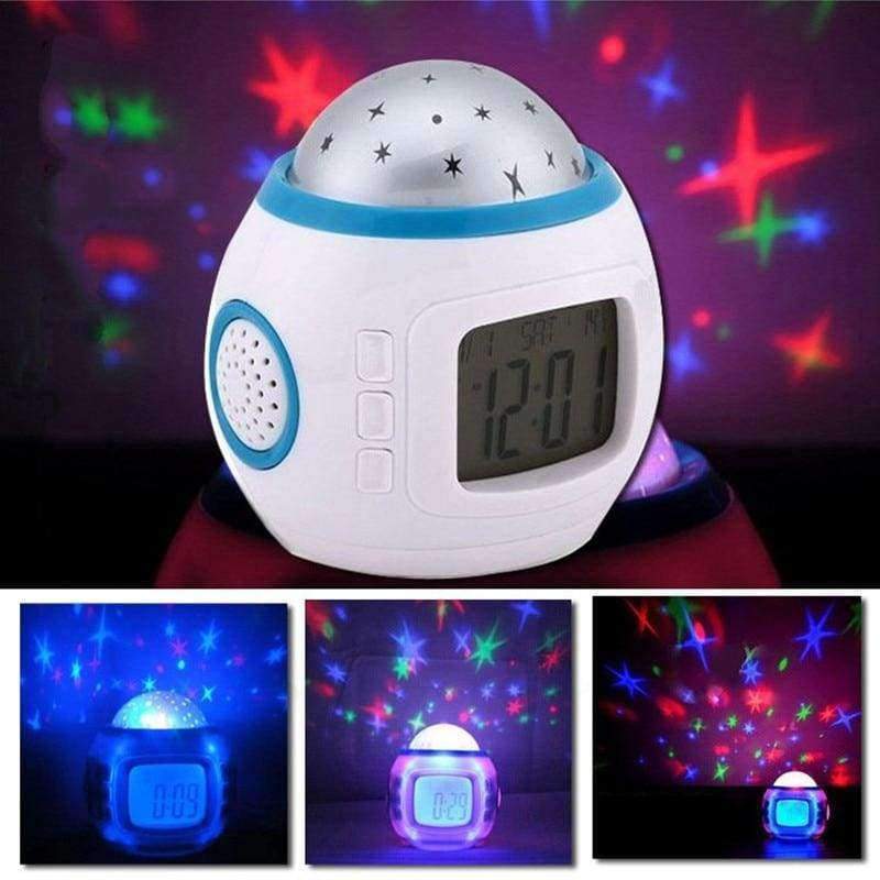 Planet Gates Star Night Light Indoor Lighting Atmosphere Amazing Flashing Colorful family PATY Bedroom Alarm Clock Star LED Projector Lamp