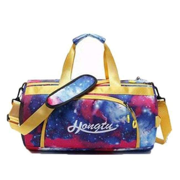 Planet Gates Starry yellow Nylon Swimming Bag Combo Dry Wet Handbag  Mixed Color Children Beach Swimsuit Storage Bag Starry Sports Bag XA746WD
