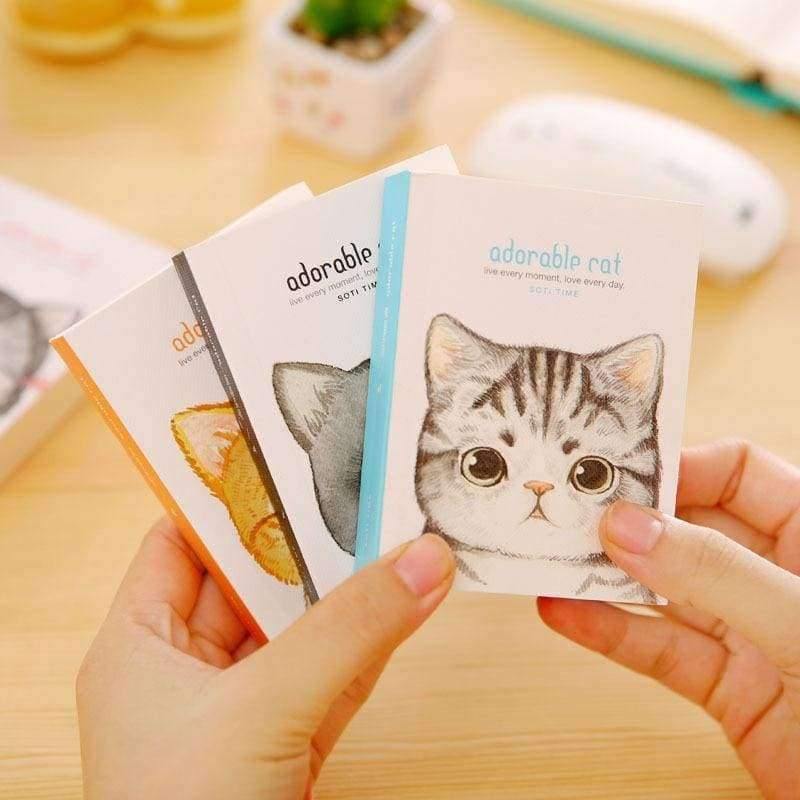 Planet Gates Stationery cute cat writing pad mini paper notebook Creative words portable notebook office & school supplies