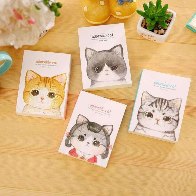 Planet Gates Stationery cute cat writing pad mini paper notebook Creative words portable notebook office & school supplies
