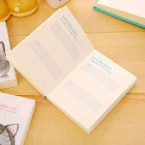 Planet Gates Stationery cute cat writing pad mini paper notebook Creative words portable notebook office & school supplies