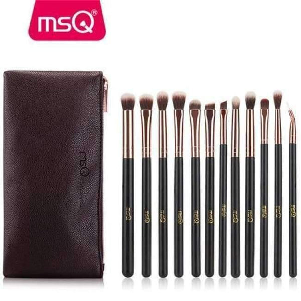 Planet Gates STB12rg 12pcs Eyeshadow Makeup Brushes Set pincel maquiagem Pro Rose Gold Eye Shadow Blending Make Up Brushes Soft Synthetic Hair