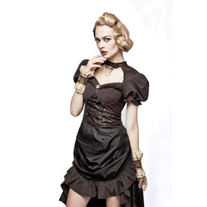 Planet Gates Steampunk Vintage Coffee Rukavice pro ženy Gotická móda Krátké zápěstní rukavice Oděvní doplňky