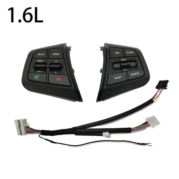 Planet Gates Steering Wheel Cruise Control Button Switch For Hyundai Creta Ix25 1.6L 2.0L Remote Control Volume Button Right Side Blue Light