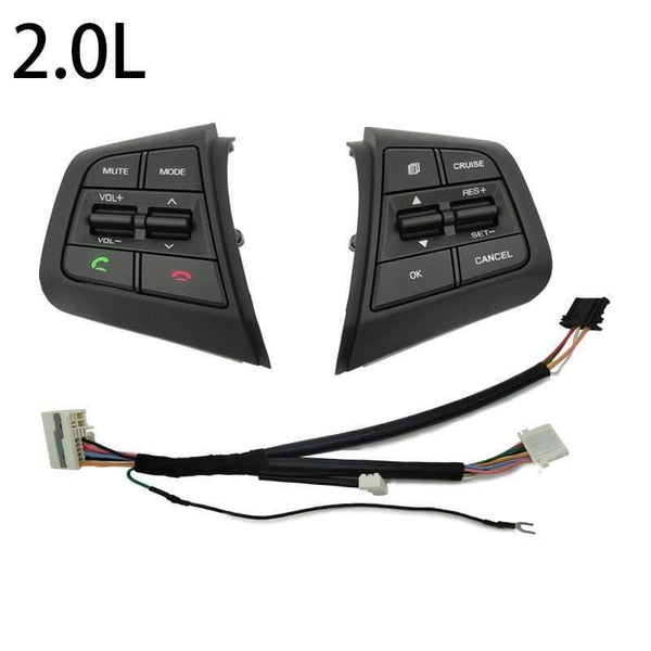 Planet Gates Steering Wheel Cruise Control Button Switch For Hyundai Creta Ix25 1.6L 2.0L Remote Control Volume Button Right Side Blue Light