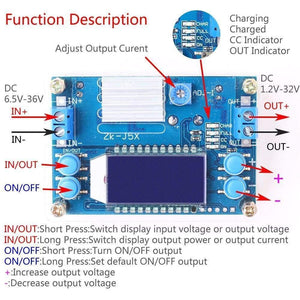 Planet Gates Step Down Buck Converter DC-DC 1.2-32V 5A Constant Voltage Current LCD Digital Display Adjustable Buck Power Supply Module Board