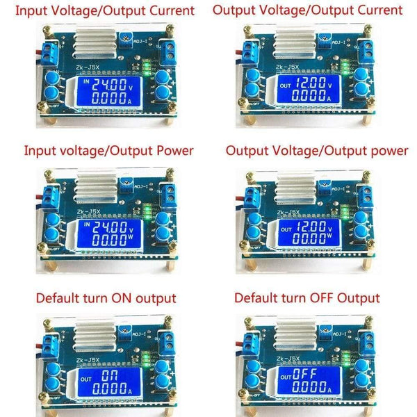 Planet Gates Step Down Buck Converter DC-DC 1.2-32V 5A Constant Voltage Current LCD Digital Display Adjustable Buck Power Supply Module Board