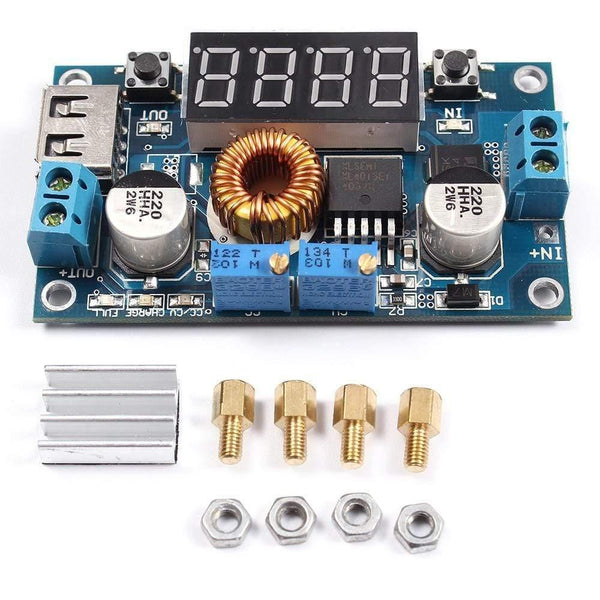 Planet Gates Step Down Buck Converter DC-DC 1.2-32V 5A Constant Voltage Current LCD Digital Display Adjustable Buck Power Supply Module Board