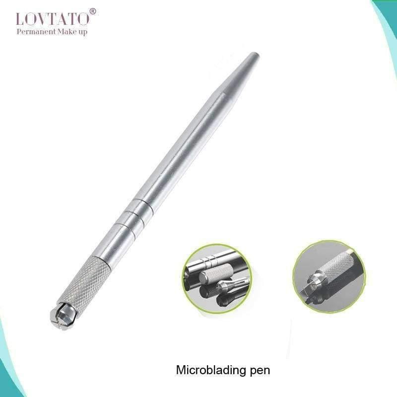 Planet Gates Sterilized Manual Tattoos Pens Permanent Makeup Machine Microblading Pen Eyebrow Tatoo Tebori Tools With 2pcs Tattoo Needles 3D