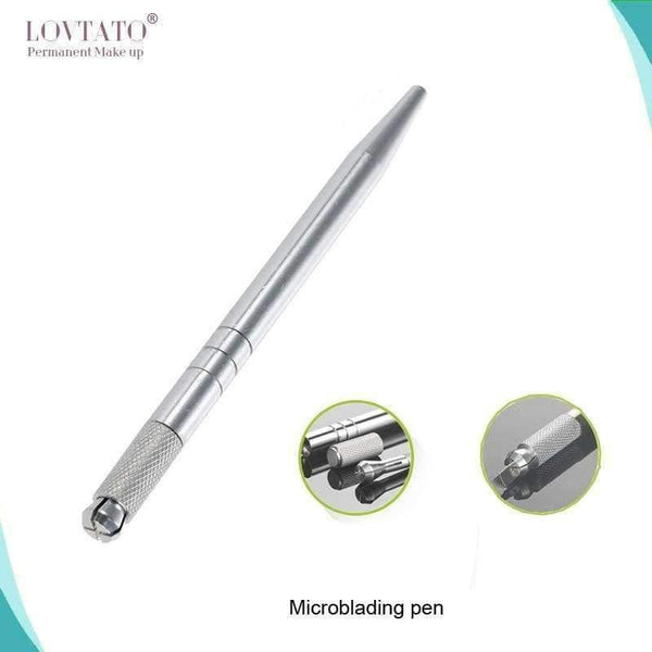 Planet Gates Sterilized Manual Tattoos Pens Permanent Makeup Machine Microblading Pen Eyebrow Tatoo Tebori Tools With 2pcs Tattoo Needles 3D