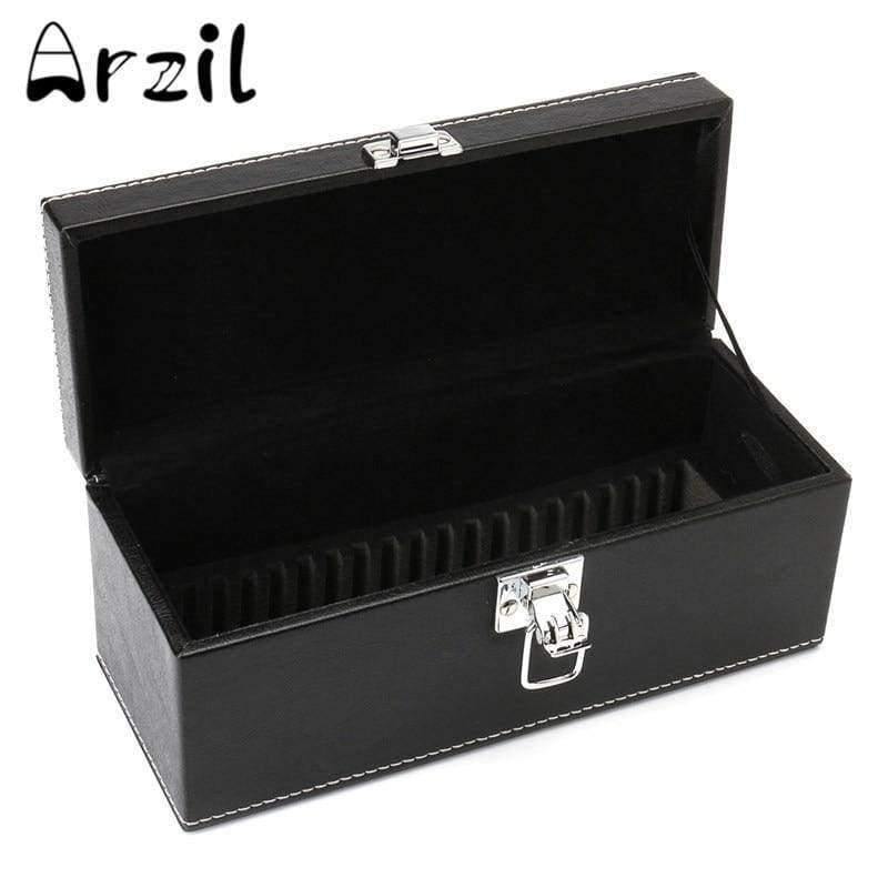 Planet Gates Storage Box Coin Certified Slab Jewelry PU Compound Plywood Style Bundle Coins Display Box Case for Home Organization Bin