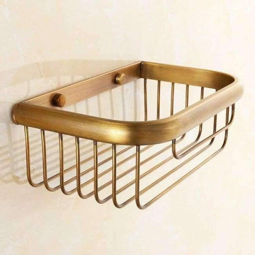 Planet Gates storage shelf European Bronze Brushed Bathroom Accessories Solid Brass Carved Bathroom Product Antique Brass Carved Bathroom Hardware Sets