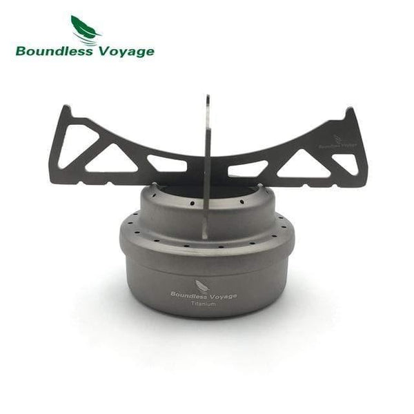 Planet Gates Stove and Frame Outdoor Camping Picnic Titanium Alcohol Stove Mini Alcohol Cooker Ti1512B