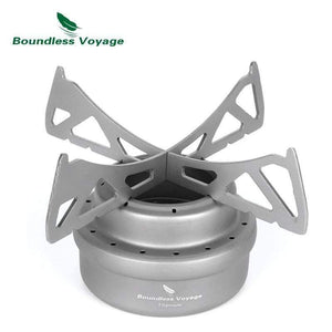 Planet Gates Stove Outdoor Camping Picnic Titanium Alcohol Stove Mini Alcohol Cooker Ti1512B