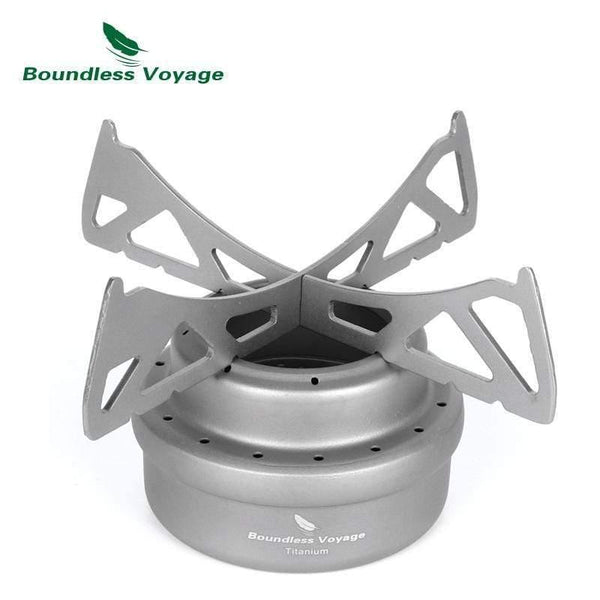 Planet Gates Stove Outdoor Camping Picnic Titanium Alcohol Stove Mini Alcohol Cooker Ti1512B