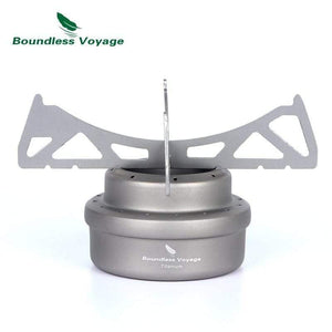 Planet Gates Stove Outdoor Camping Picnic Titanium Alcohol Stove Mini Alcohol Cooker Ti1512B