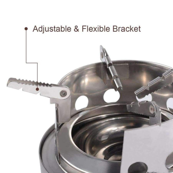 Planet Gates Stove Portable Stainless Steel Wood Burning Stove camping equipment for Outdoor Backpacking Hiking Traveling Picnic BBQ