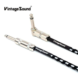 Electric Guitar Audio Cable 6m/20 Feet 3 Meters/10Feet Bass Musical Instrument Cable Jack Cord 1/4 Inch Straight to Angle Plug