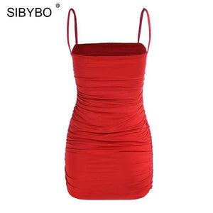 Planet Gates Strapless Spaghetti Strap Sexy Bodycon Dress Sleeveless Slash Neck Mini Summer Women Dress Nightclub Party Dress Short