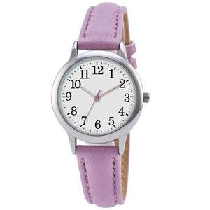 Planet Gates strawberry Lady style women watch candy color straps leather band simple dial