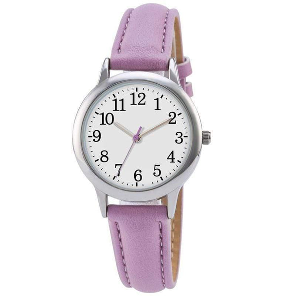 Planet Gates strawberry Lady style women watch candy color straps leather band simple dial