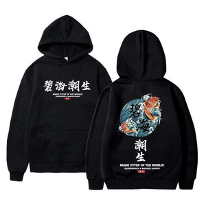 Planet Gates Streetwear Chinese characters Men Hoodies Sweatshirts Fashion Autumn Hip Hop Black Hoodie Erkek sweatshirt