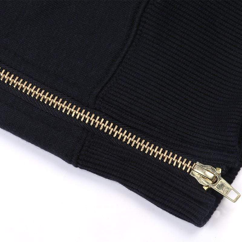 Planet Gates Streetwear Men's Long Black Hoodies Sweatshirts Feece extra long Hoody Side Zip Longline Hip Hop elongated for men Hoodie