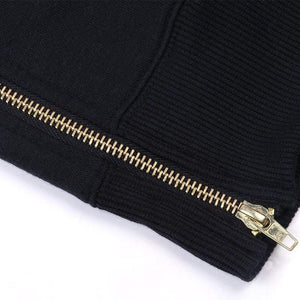 Planet Gates Streetwear Men's Long Black Hoodies Sweatshirts Feece extra long Hoody Side Zip Longline Hip Hop elongated for men Hoodie