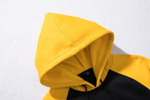 Planet Gates Streetwear Patchwork Hoodie Men Hip Hop Hooded Solid Slim Fit Casual Hoody Mens Hoodies Sweatshirts EU Size