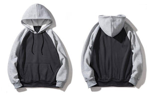 Planet Gates Streetwear Patchwork Hoodie Men Hip Hop Hooded Solid Slim Fit Casual Hoody Mens Hoodies Sweatshirts EU Size