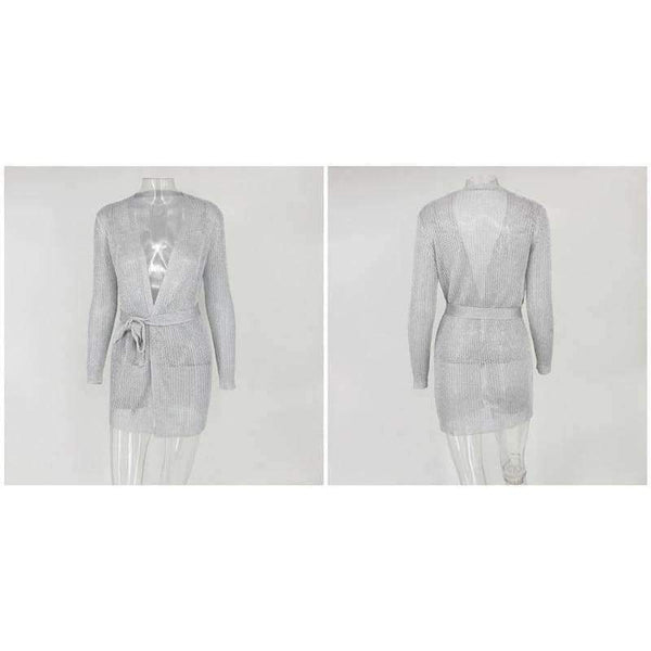 Planet Gates Stretchable women summer sexy beach dress hollow out casual dresses party evening elegant knitted dress vestidos