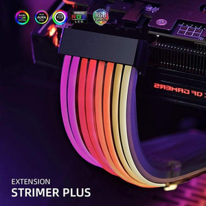 Planet Gates Strimer Plus RGB Motherboard Extension ATX 24PIN,GPU Extension Double/Triple 8PIN LIANLI Generation 2 Cable PC Decoration