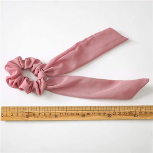 Stripe Ribbon Hair Scrunchies Women Elastic Hair Bands Scarf Hair Ties Rope Ponytail Holder Girls Hair Accessories