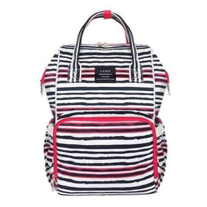 Planet Gates Striped Fashion Maternity Bag Mummy Nappy Bags Brand Large Capacity Baby Bag Travel Backpack Design Nursing Diaper Bag Baby Care