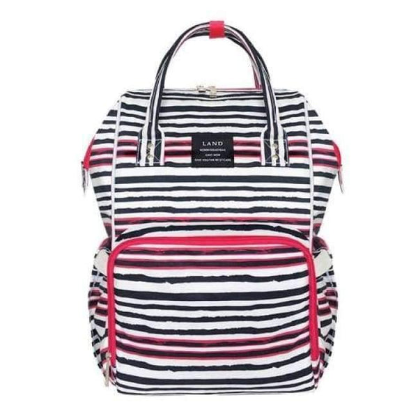 Planet Gates Striped Fashion Maternity Bag Mummy Nappy Bags Brand Large Capacity Baby Bag Travel Backpack Design Nursing Diaper Bag Baby Care