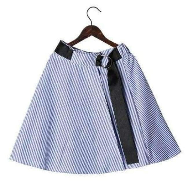 Planet Gates striped skirt / 6 Fashion Girls Tracksuits Long Sleeve Black T Shirt + Belt Stripe Skirts Toddler Teenage Girls Clothing Set School 6 8 10 12 14