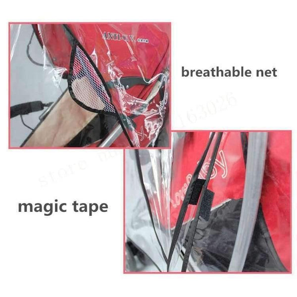 Planet Gates Stroller accessories raincover waterproof  cover for pram rainshade umbrella dustproof Non-toxic Tasteless PU
