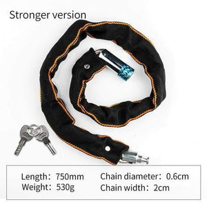 Planet Gates stronger version Bicycle Lock Safe Metal Anti-Theft Outdoor Bike Chain Lock Security Reinforced Cycling Chain Lock Bicycle Accessories