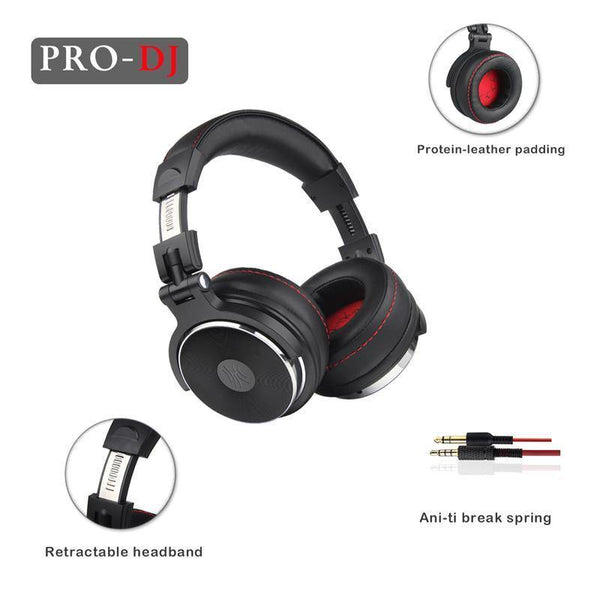 Planet Gates Studio-Pro / China Professional Studio Pro DJ Headphones With Microphone Over Ear HiFi Monitors Music Headset Earphone For Phone PC