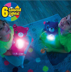 Planet Gates Stuffed Animal Night Light Projector Plush Toys With Light Colorful Stars Cute Stuffed Toy Girl Baby Creative Toy Birthday Gifts